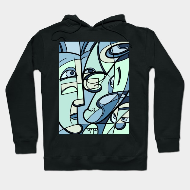 portrait cubism Hoodie by MGphotoart